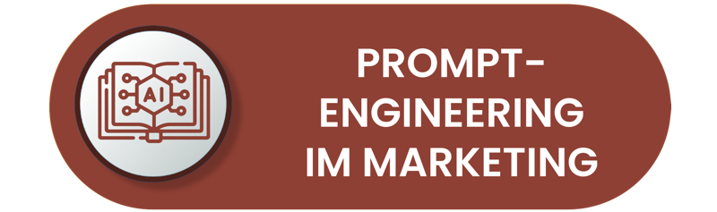 Icon mit der Aufschrift Prompt Engineering im Marketing