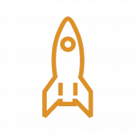 icon einer Rakete